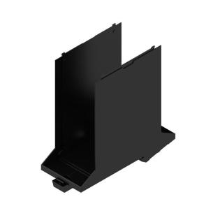 black plastic state installed in ip20 45 width housing modular element base