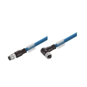 m 15 length 4 poles of number socket angled 67 ip d-code m12 pin straight 67 ip d-code m12 assembled cable railway ethernet