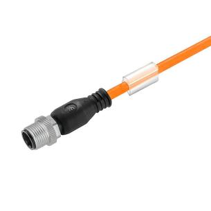 no shielded no led straight pin m 5 2 4 poles of number m12 cable sensor-actuator