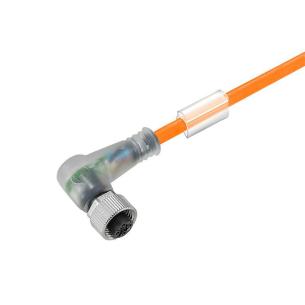 no shielded yes led angled socket m 2 5 poles of number m12 cable sensor-actuator