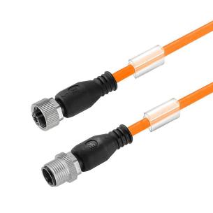 no shielded no led straight socket - straight pin m 8 5 poles of number m12 m12 cable sensor-actuator