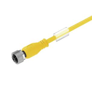 no shielded no led straight socket female m 5 1 5 poles of number m12 cable sensor-actuator