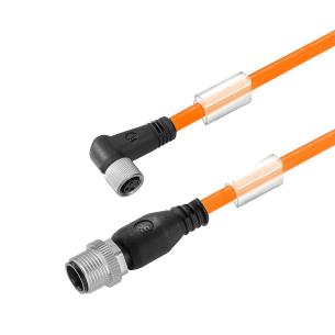 no shielded no led line connecting m 10 3 poles of number m8 m12 cable sensor-actuator