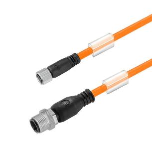 no shielded no led straight socket - straight pin m 5 2 4 poles of number m8 m12 cable sensor-actuator
