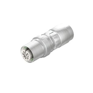 yes connection shield in screwed when ip67 5 poles of number connection crimp b-coded m12 customisable field plug round