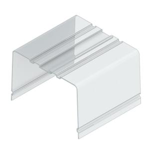 transparent pvc state installed in ip20 2000 width housing profile profile cover
