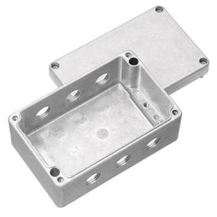 alsi12 aluminium untreated mm 57 depth mm 80 height mm 125 width housing metal