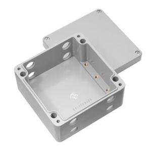 grey silver polished untreated polyester fibre-reinforced glass mm 91 x 160 x 160 enclosure empty polyester pok klippon housing plastic