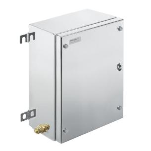 sw10 screws slotted hex-head m6 and hinges 4 no plate flange electropolished mm 150 x 306 x 203 housing metal ex