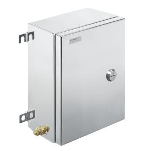 sw10 screws slotted hex-head m6 and hinges 4 no plate flange electropolished mm 150 x 306 x 203 housing metal ex