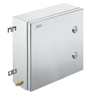 sw10 screws slotted hex-head m6 and hinges 4 no plate flange electropolished mm 150 x 350 x 350 housing metal ex