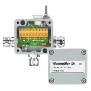 fieldbus foundation profibus-pa aluminum aisi12 aluminium material main housing distributor 1-way distributor bus field