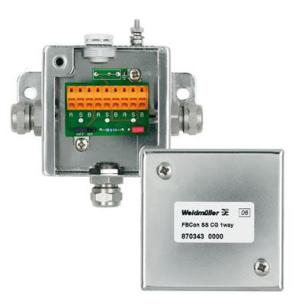 fieldbus foundation profibus-pa aluminum rust-proof steel stainless material main housing distributor 1-way distributor bus field