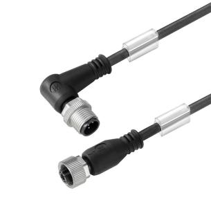 no shielded no led straight bush - angled pin m 5 1 5 poles of number m12 m12 cable sensor-actuator