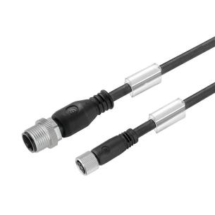 no shielded no led straight socket - straight pin m 5 11 4 poles of number m8 m12 cable sensor-actuator