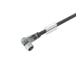 no shielded yes led angled socket m 2 3 poles of number m8 cable sensor-actuator