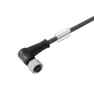 no shielded no led angled socket m 5 2 5 poles of number m12 cable sensor-actuator