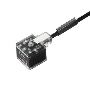 black pur m 5 1 length cable mm 18 a design plug valve - connector without end one assembled cable valve