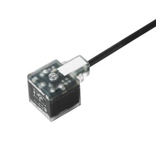 black pur m 5 length cable mm 18 a design plug valve - connector without end one assembled cable valve