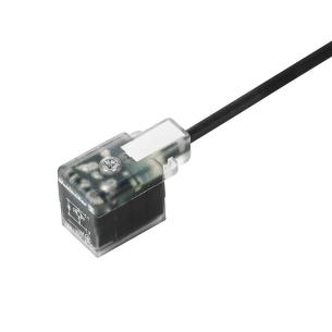 black pur m 5 1 length cable mm 11 b design industrial plug valve - connector without end one assembled cable valve