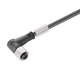 no shielded no led angled socket m 5 1 4 poles of number m12 cable sensor-actuator