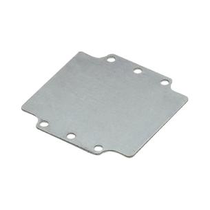 silver miscellaneous galvanized steel sheet mm 5 1 x 64 x 99 enclosure empty polyester pok klippon housing plate mounting
