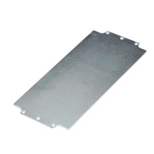 silver miscellaneous galvanized steel sheet mm 5 1 x 143 x 345 enclosure empty polyester pok klippon housing plate mounting
