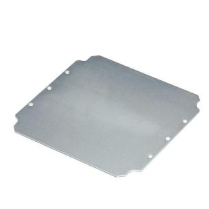 silver miscellaneous galvanized steel sheet mm 5 1 x 233 x 238 enclosure empty polyester pok klippon housing plate mounting
