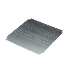 silver miscellaneous galvanized steel sheet mm 5 1 x 389 x 383 enclosure empty polyester pok klippon housing plate mounting