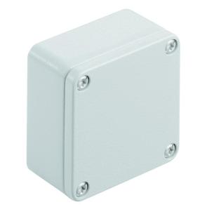 alsi12 aluminium no plate flange textured powder-coated mm 34 depth mm 64 height mm 58 width housing metal