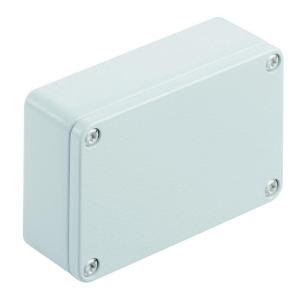 alsi12 aluminium no plate flange textured powder-coated mm 34 depth mm 64 height mm 98 width housing metal