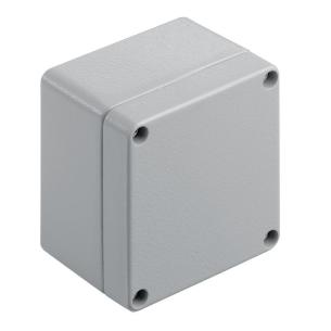 alsi12 aluminium no plate flange textured powder-coated mm 57 depth mm 80 height mm 75 width housing metal