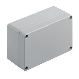 alsi12 aluminium no plate flange textured powder-coated mm 57 depth mm 80 height mm 125 width housing metal