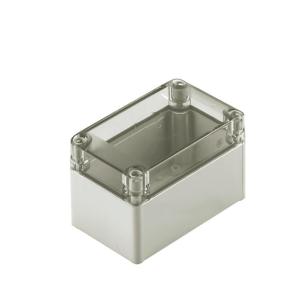 transparent grey light untreated polycarbonate mm 75 x 75 x 125 enclosure empty polycarbonate mpc housing plastic