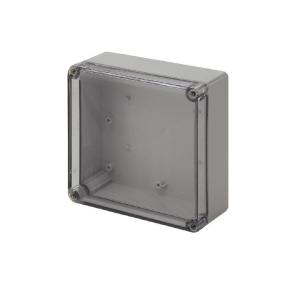 transparent grey light untreated polycarbonate mm 75 x 175 x 175 enclosure empty polycarbonate mpc housing plastic