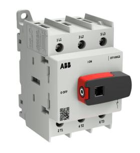 styk 40 version bulk ndtag knoph monteret direkte inklusiv montage din-skinne bund ac22 415v ved 100a 3-polet bulk 40 ot100g2-3bs lastafbryder plus ot