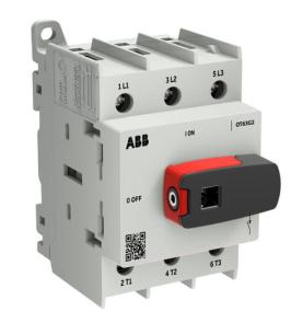 styk 40 version bulk ndtag knoph monteret direkte inklusiv montage din-skinne bund ac22 415v ved 63a 3-polet bulk 40 ot63g2-3bs lastafbryder plus ot