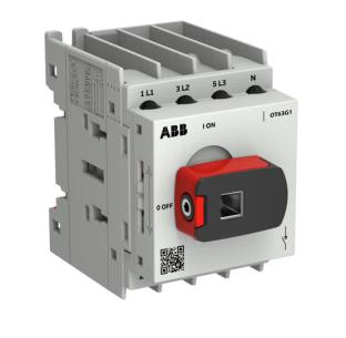kning afd standard mm 45 for jre h til pol 4 ndtag h inklusiv montage din-skinne bund ac22 415v ved 63a 4-polet ot63g1-4msn2 lastafbryder plus ot