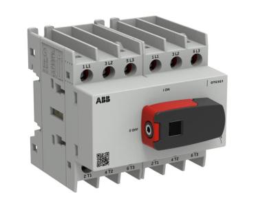 ndtag h inklusiv montage din-skinne bund ac22 415v ved 63a 6-polet ot63g1-6bs lastafbryder plus ot