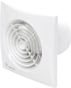 chrz chz 99mm 158x158mm timer og hygrostat med ventilator fugtstyret hvid chz 100 silent p s
