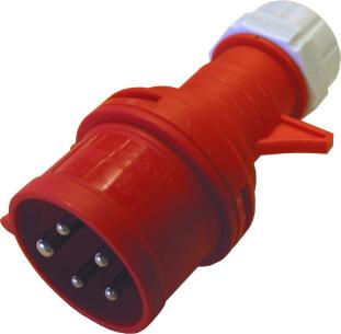 d r ip44 16a fasevender med stikprop 5p cee