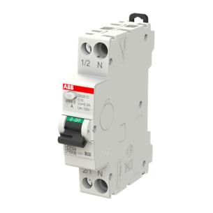 18mm bredde ac v 230 ka 6 brydeevne karakteristik c 300ma m serstr udl a type 1np ampere 10 ngig ndingsuafh sp kompakt kombiafbryder