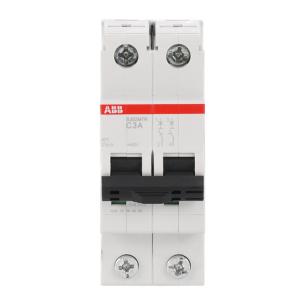 mm 35 bredde vac 440 ka 10 brydeevne karakteristik c 2p 3ampere ring-kabelsko for terminaler s202mtr-c3 rail automatsikring