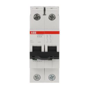 mm 35 bredde vac 440 ka 10 brydeevne karakteristik k 2p 6ampere ring-kabelsko for terminaler s202mtr-k6 rail automatsikring