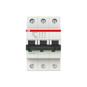 mm 5 52 bredde vac 400 ka 10 brydeevne karakteristik c 3p ampere 8 s203mt-c8 rail automatsikring
