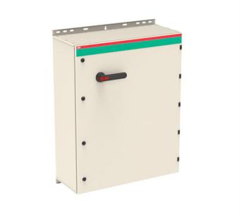 ot630kauc6tz nc 2 no 4 inklusiv bunden i knock-outs og flanger drejegreb sort metalkapslingmed ip65 ac-23 400v ved 315kw 570a 6-polet sikkerhedsafbryder