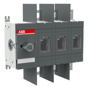 ot400e03w bolttilslutning venstre aksel og drejegreb uden poler bredmellem bundmontage ac-23 690v ved 400a 3-polet lastafbryder