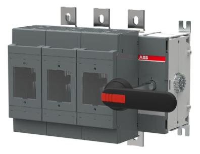 os630d30p bolttilslutning jre h front aksel og sortgreb med din3 for ac 690v ved 630a 3-polet sikringsbryder