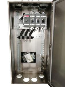 ot400esur3tz inklusiv bunden i ringflanger 4 til op for mulighed og ldrejegreb medst metalkapsling syrefast ip65 220kw 400a 3p sikkerhedsafbryder