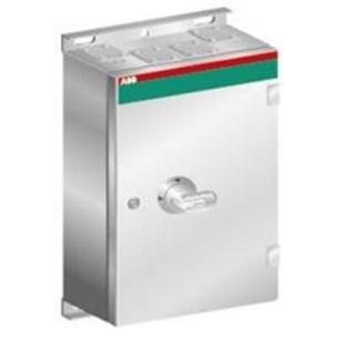 ot160evsur3tz 1nc 2no ibund ringflange 4 eksklusiv cover 3 med pistolgreb sort emc lkapsling rustfrist ac-23 400v ved 160a 80kw 3-polet sikkerhedsafbryder